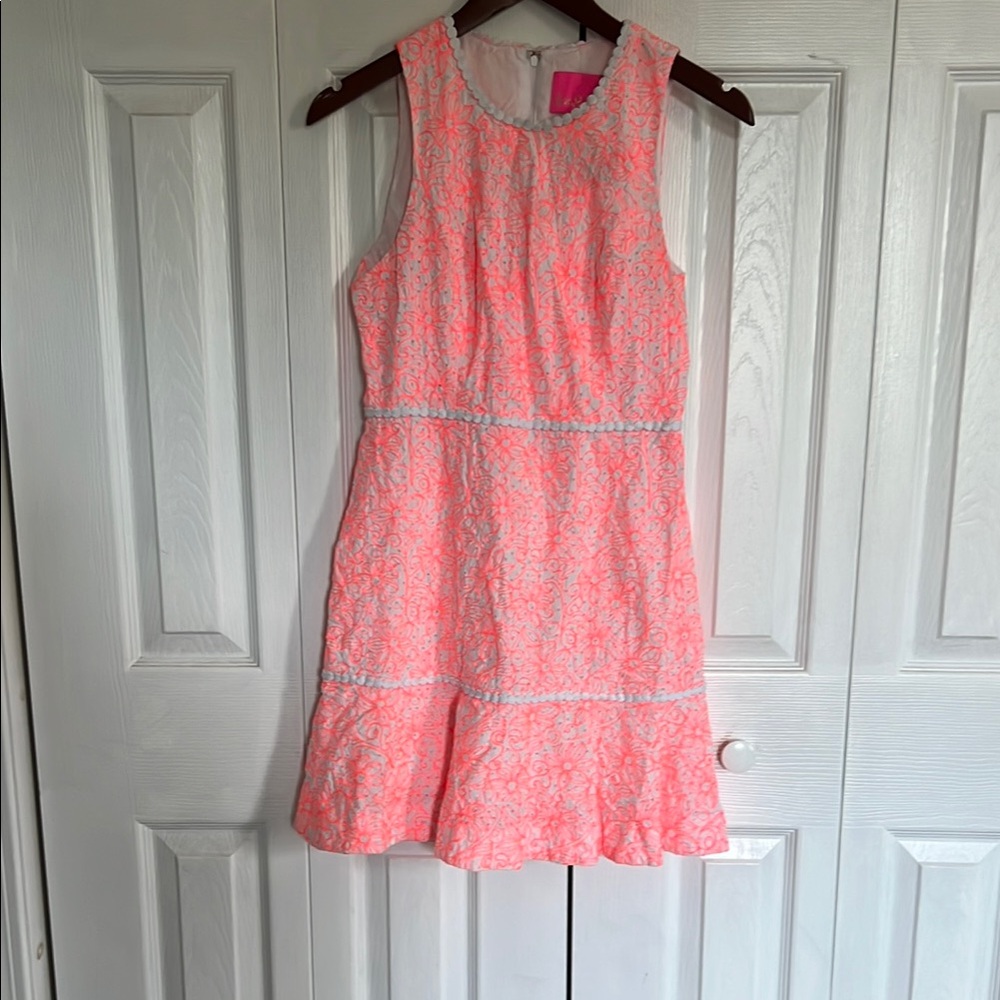 Lilly Pulitzer Pink Sleeveless Scoop Neck Sundress